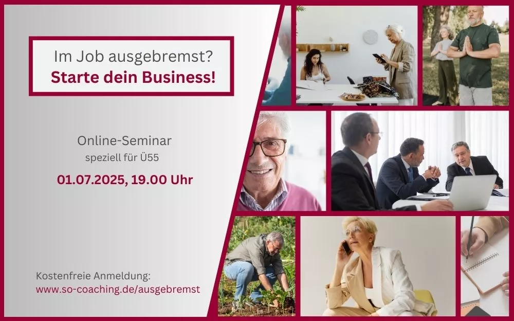 Im Job ausgebremst? - Starte dein Business!