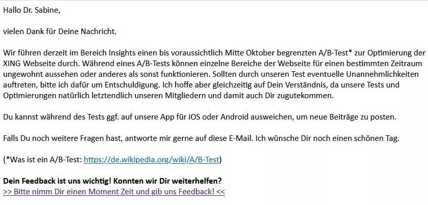 Xing-Mail vom 24.09.2024 Xing-Mail vom 24.09.2024